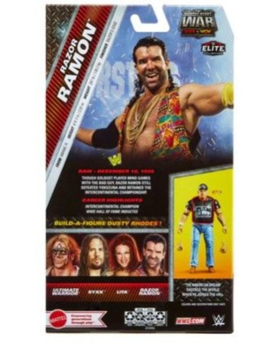 WWE Monday Night War Elite Collection Razor Ramon Action Figure & Dusty Rhodes - Picture 2 of 7